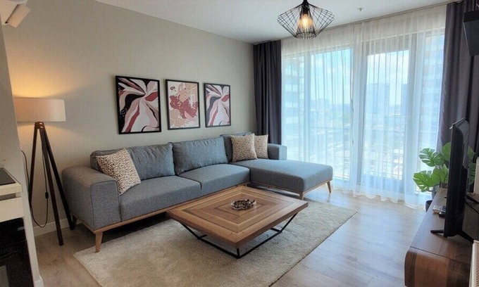 Bagcilar Apartment | Kick back and relax in this calm, stylish space