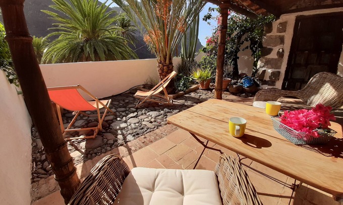Valle Gran Rey Apartment | Kleines Ferienhaus im Dorf El Guro, Valle Gran Rey 2 km vom Strand/zentrum
