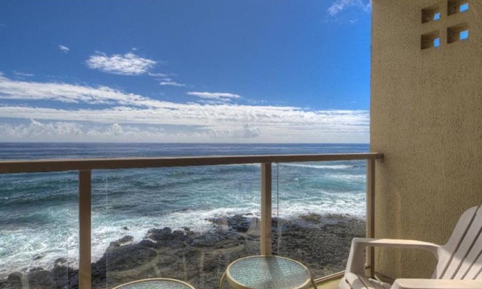 Poipu Condo | Kuhio Shores 317. OCEAN FRONT! Cold A/C
