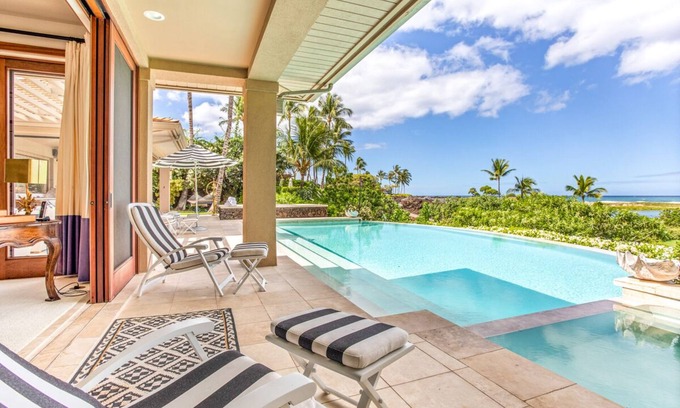 Kaupulehu House | Kumukehu 15 – Best Location & Ocean Views | Onsite Staff & Daily Housekeeping