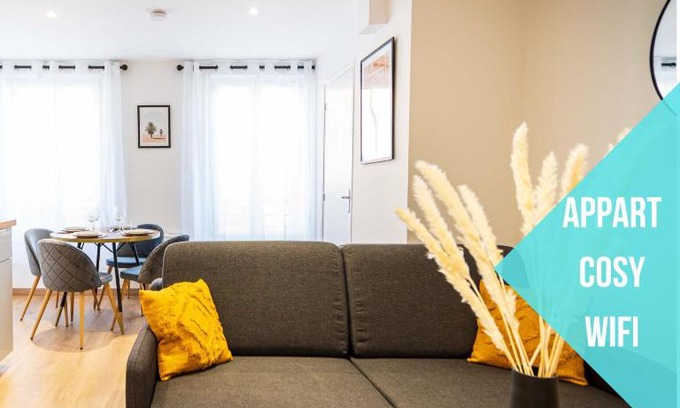 Saint-Quentin Apartment | L'Albatros 008 - Hypercentre Cosy Wifi