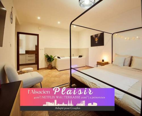 Mulhouse Apartment | L'Alsacien Plaisir- Balnéo-Wifi-Netflix