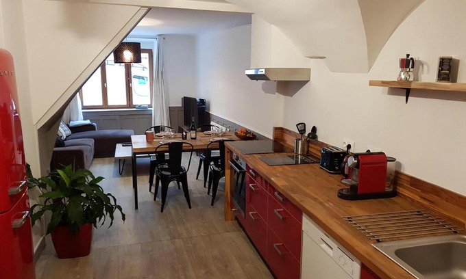 Faverges-Seythenex Apartment | L'atelier 516 - A 10 mn du lac d'Annecy - Beau duplex tout confort Faverges