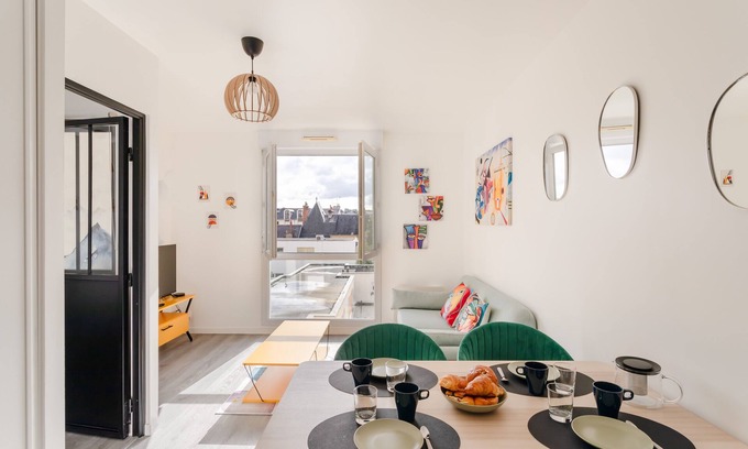 Thabor - Saint-Helier Apartment | L'Atelier - Appt 2 chambres avec parking