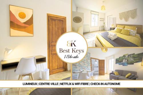 Sens Apartment | L'Eldorado - By BEST KEYS - Idéal Pros, Couple & Famille - 1 Chambre et 1 Canapé-Lit Convertible - Cosy & Confort - Centre Ville - Netflix & WiFi Fibre - Machine à Café Nespresso - Check-in Autonome - Parking Facile & Gratuit