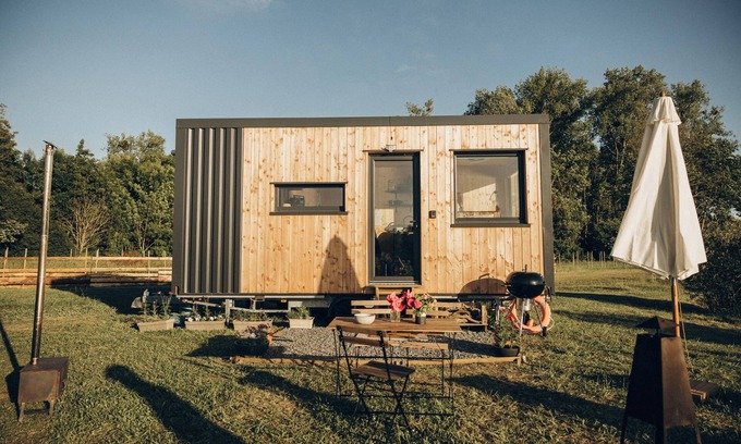 Villeneuve-la-Guyard Cabin | L'Etang des P'tits Plaisirs - Nature refuge