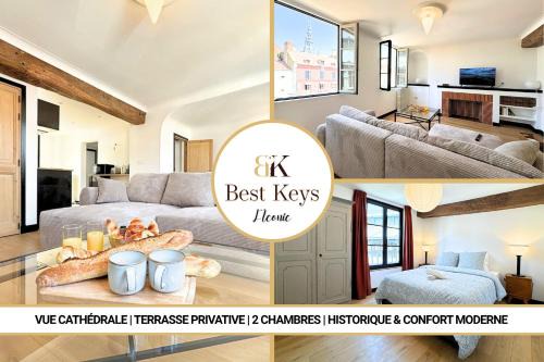 Sens Apartment | L'Iconic - By BEST KEYS - Vue Exceptionnelle Cathédrale - Terrasse Privée- Prestige en Plein Cœur de Ville - Tout à Pied - Standing Charme & Calme - Check-in Autonome - Internet WiFi Fibre offert - Smart TV - Machine à Café Nespresso