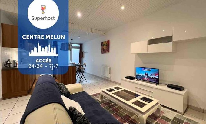 Melun Apartment | L’intimiste - Melun centre - proche gare