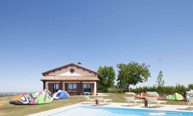 Castel Bolognese Villa | "La Collina" beautifully restored hillside farmhouse villa with swimming pool