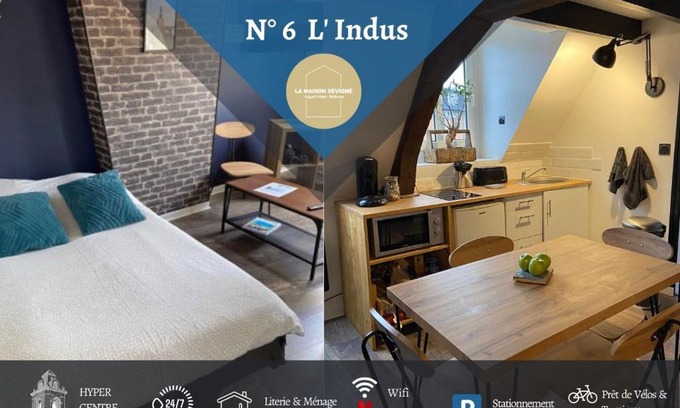 Bethune Apartment | La Maison Sévigné - Appart Hôtel - N°6 L'indus