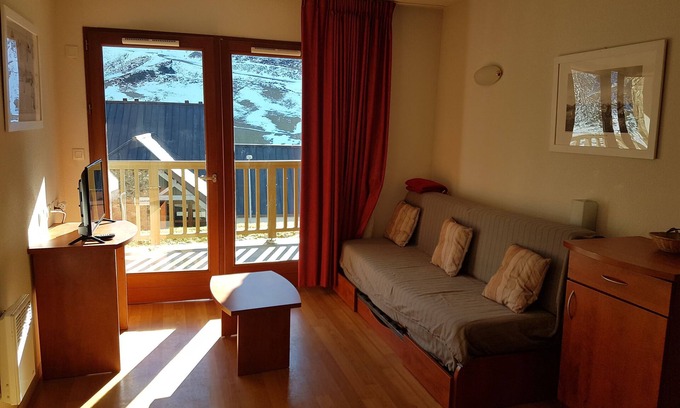 La Mongie Apartment | La Mongie 2 rooms 4 persons Residence Pic du Midi parking and swimming pool