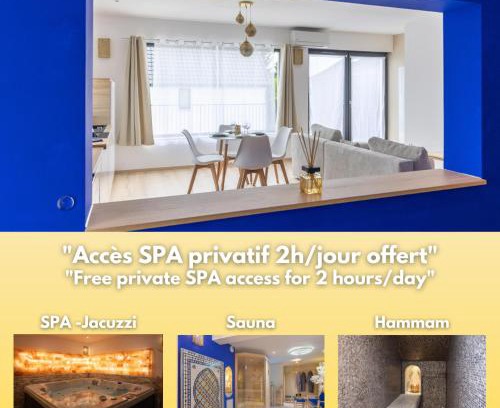 Mittelhausbergen Apartment | La Palmeraie & SPA Privé - Jacuzzi Hammam Sauna