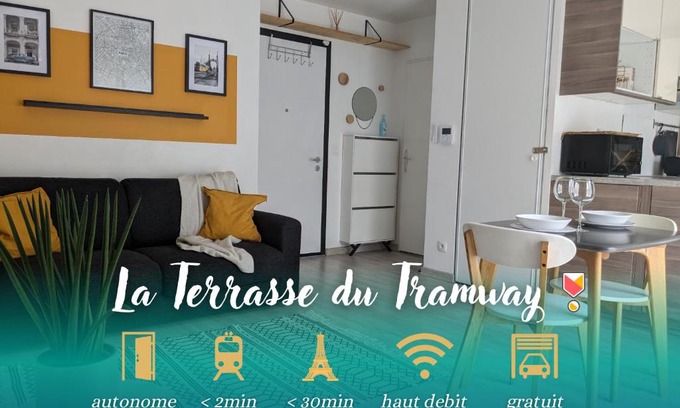 Bezons Apartment | La Terrasse du tramway, Parking, 30min de Paris