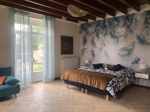 Garganvillar Bed & Breakfast | Labastilac chambre plume