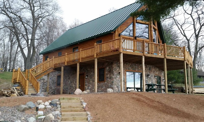 Arbor Vitae Cabin | Lake Front Log Cabin With Beautiful Views