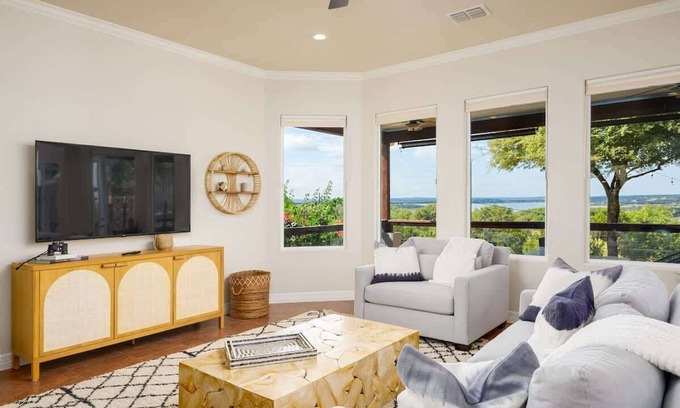 Fischer House | Lake Views | Fire Pit | Patio | Pet Friendly