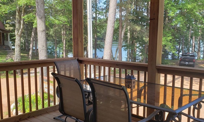 Phillips Resort | Lake views from upper unit screened porch