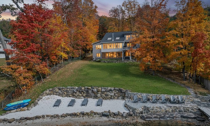 Greenwood Lake House | Lakefront | Beach Hot Tub Dock Game Room
