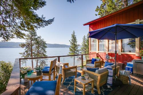 Rockford Bay House | Lakefront Bliss Coeur dAlene Cabin with Dock!