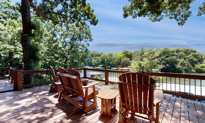 Lake of the Ozarks House | Lakefront home expansive views, patio kayaks and fire pit