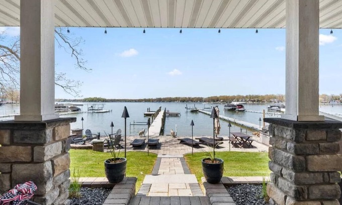 Sister Lakes House | Lakefront home with private dock and firepit - Sleeps 12 | Magician Lake Breeze