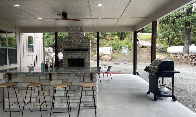 Longtown House | Lakefront Home with private boat slip