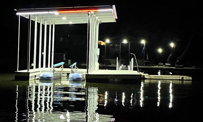 Caddo Cabin | LAKEIN' IT EASY! 15ft from the water, new dock, jet ski port! In Beautiful Caddo