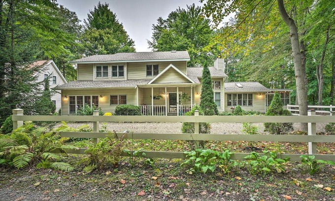 Lakeside House | Lakeside Escape Steps to Lake Michigan Beach!