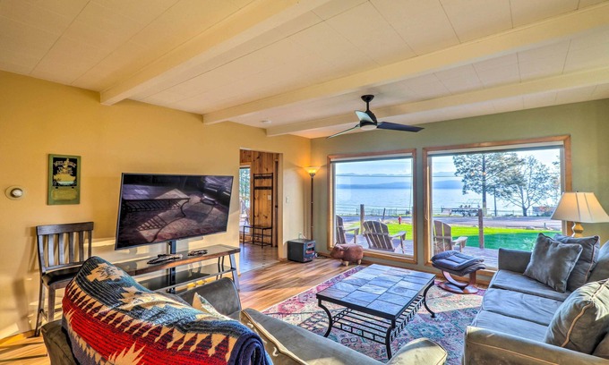 Lakeside House | Lakeside Home w/Beach ~ 14 Mi to Ski Area!