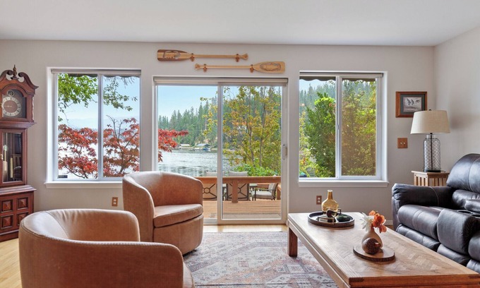 Hayden Cabin | Lakeside Stay | Beach Access | Dock | Firepit & Dining