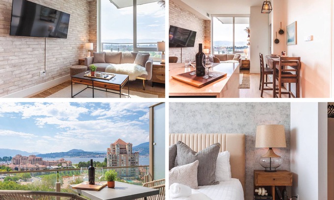 Kelowna Central Business District Apartment | ☆ Lakeview | Luxury 1BR & State-of-Art Amenities! | DT Kelowna ☆