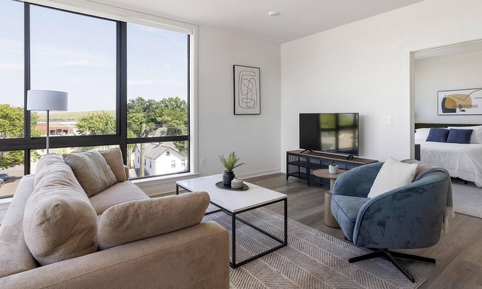 Carteret Apartment | Landing | Beautiful 2BD, Gym, Rooftop Lounge