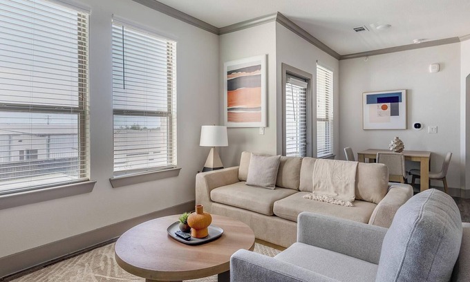 Manor Apartment | Landing | Chic 1BD, Courtyard, Gym