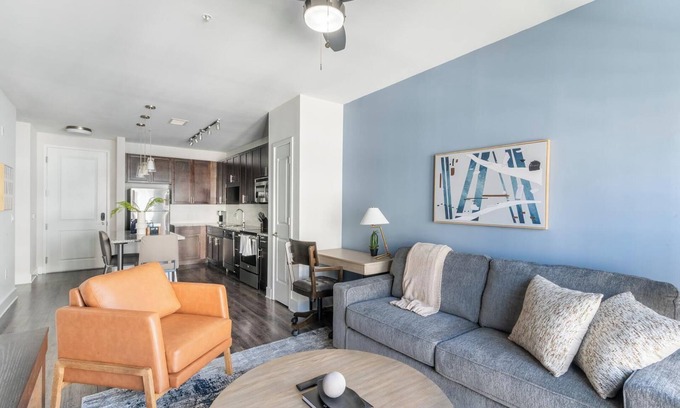 Central Business District Apartment | Landing | Chic 1BD, Gym, Rooftop Lounge