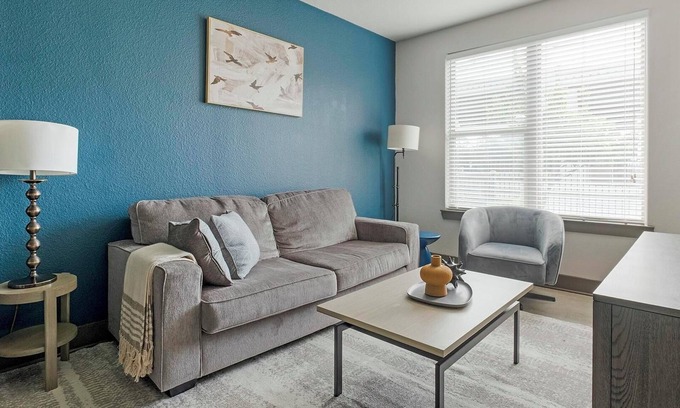 Memorial Apartment | Landing | Chic 1BD, Gym