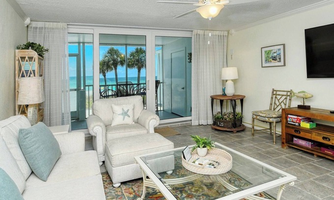 Longboat Key Condo | LaPlaya 204D-Beach-lovers paradise! 200 feet of private beach along the turquoise Gulf of Mexico.