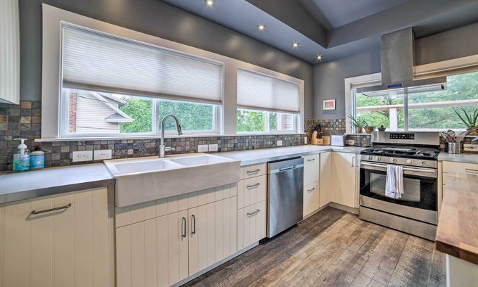 Lansing House | Large Lansing Home Near MSU: Walk to Old Town