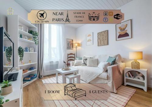 Epinay-sur-Seine Apartment | LAtelier dEpinay Terracotta - Near Paris