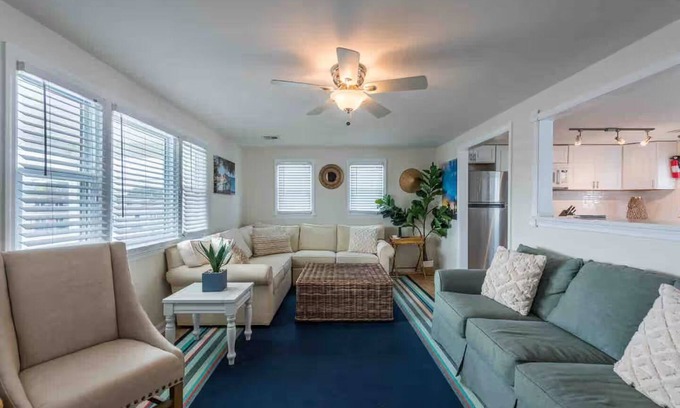 Ship Bottom Apartment | LBI Beach Escape. 2-bedroom apartment with AC in best Ship Bottom location