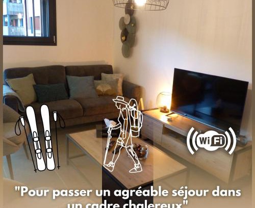 Bourg-Saint-Maurice Apartment | Le 206 Appartement Moderne et Cosy-Terrasse -Centre-Parking-Wifi