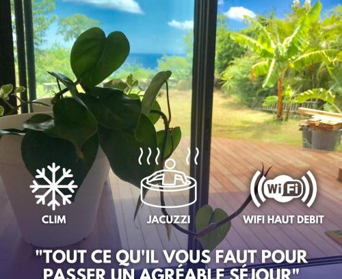 Trois-Bassins Apartment | Le Bleu Horizon - T2 - Jacuzzi - Vue mer