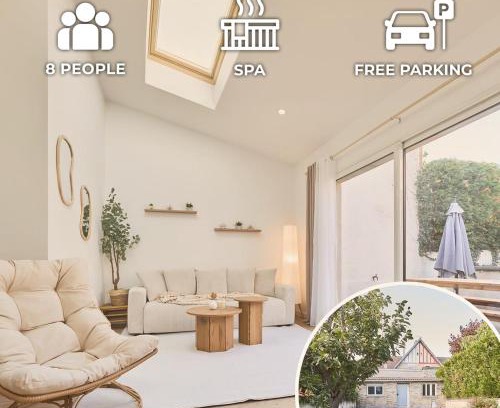 Reims Villa | Le Cliquot - Maison - Spa - Jardin - Parking Gratuit