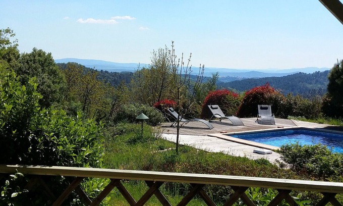 Saint-Andeol-de-Vals Cottage | Le Clos des Mimosas - LA GLYCINE - Large 12X6 saltwater swimming pool - Shared