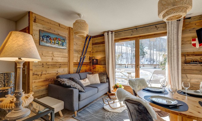 Flumet Apartment | Le Flocon de Neige - Appt cosy avec terrasse