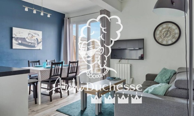 Dieppe Apartment | Le Léon Gambetta, appartement avec terrasse vue mer