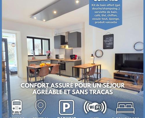 Saint-Brieuc Apartment | Le Métairie, Parking Privé, 5min de la Gare, Central