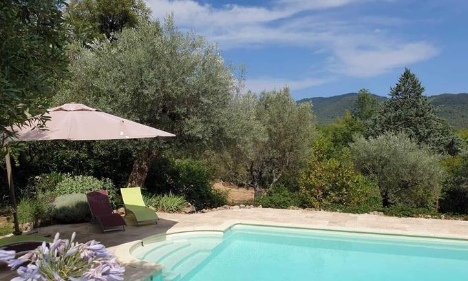 Bargemon House | Le Mas Dania, Charmante Villa Avec Piscine au Milieu des Oliviers