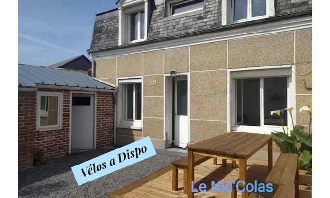 Fecamp House | Le Nid Colas", south courtyard/bicycles available