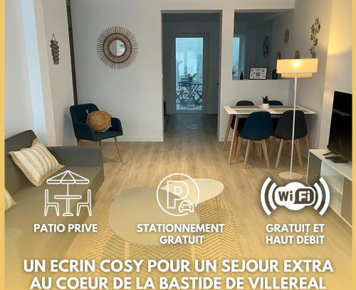 Villereal Apartment | Le refuge de la Bastide - Villeréal - 4 pers