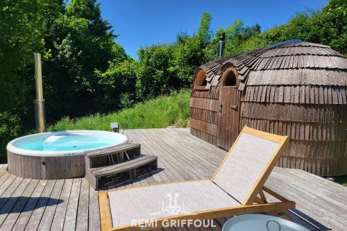 Gonneville-sur-Honfleur House | Le refuge Balte 4 - Nordic Spa with Wood Fire - Unique Experience
